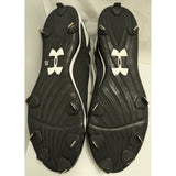 New 16 Charged Yard Low ST Baseball Cleats Shoes Under Armour UA Mens Black White Metal Spiked Synthetic