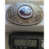 Crown Construction Equipment Billings Montana Belt Buckle Vintage Bulldozer Excavator Dump Truck