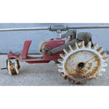 Tractor Sprinkler Thompson USA Made Traveling Vintage Metal Wheels Body