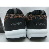 7 Brown Leopard Vionic Womens Action Tourney Shoes Lace Up Sneakers Animal Print