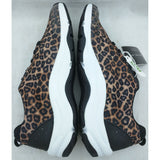 7 Brown Leopard Vionic Womens Action Tourney Shoes Lace Up Sneakers Animal Print