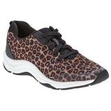 7 Brown Leopard Vionic Womens Action Tourney Shoes Lace Up Sneakers Animal Print