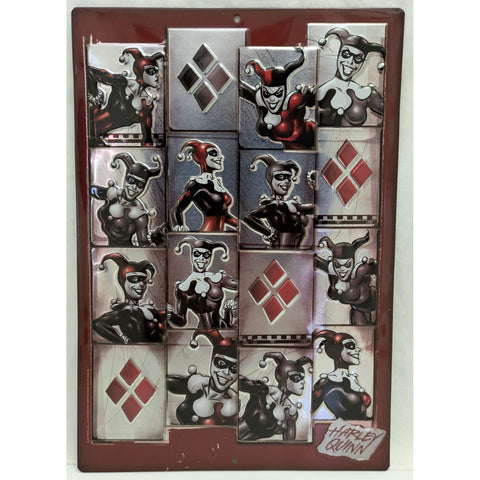 12x9 Harley Quinn Joker Metal Tin Sign Wall Art Embossed Design DC Open Road Squad Batman