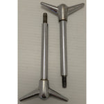 "Y" TWO 4.5" Tall Vintage Chrome Y-Top Wing Nuts Valve Cover air cleaner Long Hot Rod "T"