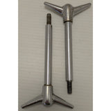 "Y" TWO 4.5" Tall Vintage Chrome Y-Top Wing Nuts Valve Cover air cleaner Long Hot Rod "T"