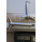"Y" TWO 4.5" Tall Vintage Chrome Y-Top Wing Nuts Valve Cover air cleaner Long Hot Rod "T"