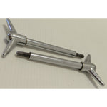 "Y" TWO 4.5" Tall Vintage Chrome Y-Top Wing Nuts Valve Cover air cleaner Long Hot Rod "T"