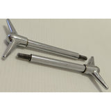 "Y" TWO 4.5" Tall Vintage Chrome Y-Top Wing Nuts Valve Cover air cleaner Long Hot Rod "T"