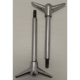 "Y" TWO 4.5" Tall Vintage Chrome Y-Top Wing Nuts Valve Cover air cleaner Long Hot Rod "T"