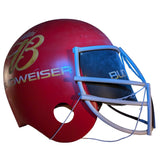 28" Giant Hanging Bar Mancave Budweiser Beer Football Helmet Display Prop 3D Sign Red Plastic