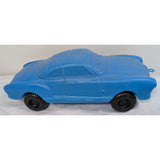 MAKE OFFER Rare 1966 ORD 149 Blue Karmann Ghia VW Plastic Pull String Blow Mold Toy Car Brazil IND.BRAS Blown Model