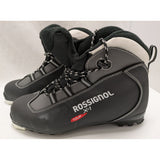 Men 8 - Women 9 Size 41 Rossignol X-1 Tour Nordic Cross Country Ski Boots Black White Lace Up NNN Sole