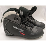 Men 8 - Women 9 Size 41 Rossignol X-1 Tour Nordic Cross Country Ski Boots Black White Lace Up NNN Sole