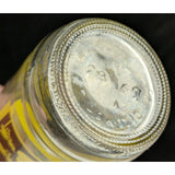 9" Beehive Beverages 10oz Glass Soda Bottle 1969 Brown Yellow Brigham City UT Utah Bee Hive Vintage