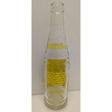 9" Beehive Beverages 10oz Glass Soda Bottle 1969 Brown Yellow Brigham City UT Utah Bee Hive Vintage