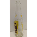 9" Beehive Beverages 10oz Glass Soda Bottle 1969 Brown Yellow Brigham City UT Utah Bee Hive Vintage