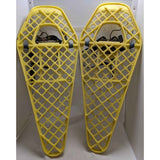 29" Vintage Yellow Snow Treads Plastic Snowshoes SnowTreads Boulder CO ski doo sno traks