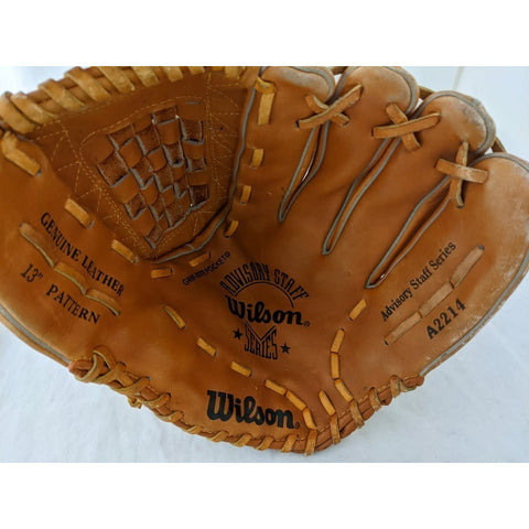 13" Wilson A2214 Advisory Staff Series Baseball Glove Mitt Leather RHT
