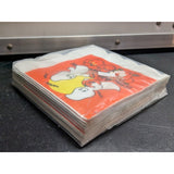 Halloween Orange Pumpkin Bat Ghost Artfaire Beverage Napkins 16 3-ply Vintage