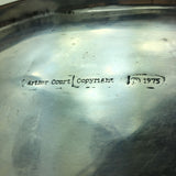 24X12 Arthur Court 1975 Fish Serving Platter Tray Metal Chrome Large Vintage Aluminum MCM