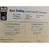 Texas Instruments TI-30X IIS Scientific Calculator 2-Line Display