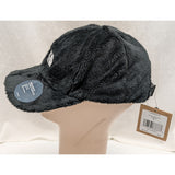 New Holiday Osito Black TNF Hat Cap One Size The North Face Shallow Fit Fleece Strapback Polyester Rare