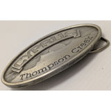 Mining Cyprus Thompson Creek Belt Buckle Boise Idaho Western Trophy Vintage