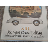 17x22 Porsche 356 West Coast Holiday XIII Sedona 1989 Framed Poster Speedster AZ On the Rocks