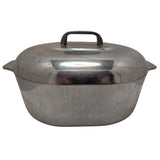 Magnalite 8 Quart GHC Aluminum Oval Roaster Trivet Lid 16.5x10x4.5 USA Cookware