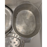 Magnalite 8 Quart GHC Aluminum Oval Roaster Trivet Lid 16.5x10x4.5 USA Cookware