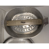 Magnalite 8 Quart GHC Aluminum Oval Roaster Trivet Lid 16.5x10x4.5 USA Cookware