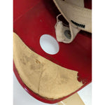 F2150 MED 1960's USA Vintage Youth Wilson Red Football Helmet Halloween Costume White Stripe 24
