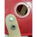 F2150 MED 1960's USA Vintage Youth Wilson Red Football Helmet Halloween Costume White Stripe 24