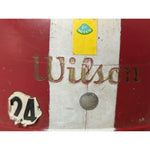 F2150 MED 1960's USA Vintage Youth Wilson Red Football Helmet Halloween Costume White Stripe 24