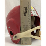 F2150 MED 1960's USA Vintage Youth Wilson Red Football Helmet Halloween Costume White Stripe 24