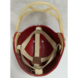 F2150 MED 1960's USA Vintage Youth Wilson Red Football Helmet Halloween Costume White Stripe 24