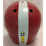 F2150 MED 1960's USA Vintage Youth Wilson Red Football Helmet Halloween Costume White Stripe 24