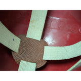 F2150 MED 1960's USA Vintage Youth Wilson Red Football Helmet Halloween Costume White Stripe 24