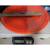 14" 1930s Fiesta Red Orange Round Chop Serving Plate Homer Laughlin Dinnerware Ceramic Platter