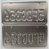 5FOG356 California License Plate Pair Set FGO 356 Porsche