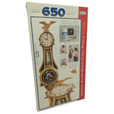 New 1997 12.5 X 43 Spilsbury Antique Gilded Banjo Clock 650-Piece Jigsaw Puzzle 3105 NIB