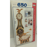 New 1997 12.5 X 43 Spilsbury Antique Gilded Banjo Clock 650-Piece Jigsaw Puzzle 3105 NIB