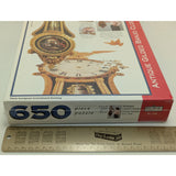 New 1997 12.5 X 43 Spilsbury Antique Gilded Banjo Clock 650-Piece Jigsaw Puzzle 3105 NIB