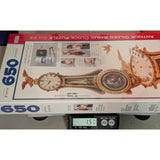 New 1997 12.5 X 43 Spilsbury Antique Gilded Banjo Clock 650-Piece Jigsaw Puzzle 3105 NIB