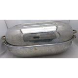 12 QT Revere Ware Double Roaster Stainless Steel Pot Pan 17.5X12X 7 2504 /84 1801 Turkey