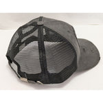 100% Cotton Dodge Ram Hat Distressed Trucker Cap Men Gray Black Mesh Buckle Back Adjustable