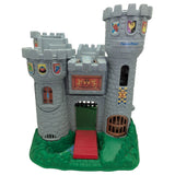19" 1994 Fisher-Price 7110 Castle w/Cannon Only Great Adventures Medieval Stone Gray/Green Plastic