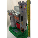 19" 1994 Fisher-Price 7110 Castle w/Cannon Only Great Adventures Medieval Stone Gray/Green Plastic