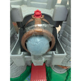 19" 1994 Fisher-Price 7110 Castle w/Cannon Only Great Adventures Medieval Stone Gray/Green Plastic