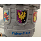 19" 1994 Fisher-Price 7110 Castle w/Cannon Only Great Adventures Medieval Stone Gray/Green Plastic